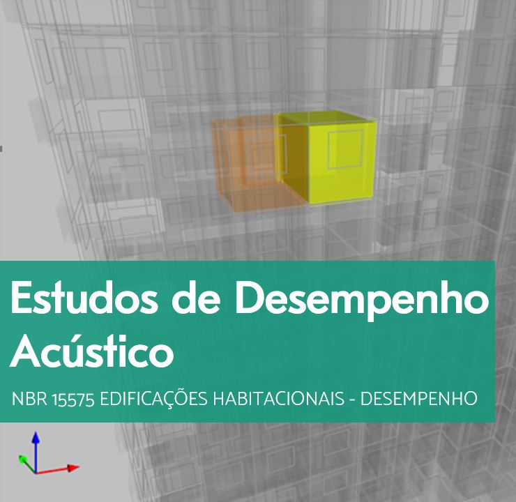 Estudos de desempenho acústico conforme NBR 15575